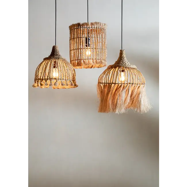 Hanglamp Abaca Gras Naturel - Tassel S