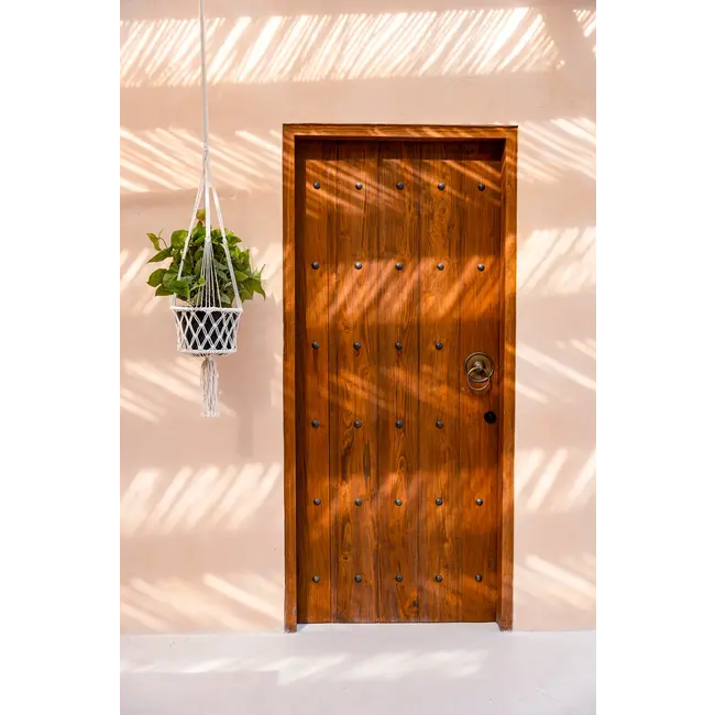 De Macrame Planthanger - Wit - L