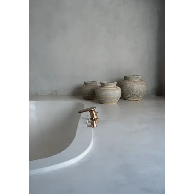 De Belly Vaas - Beton Grijs Naturel - L