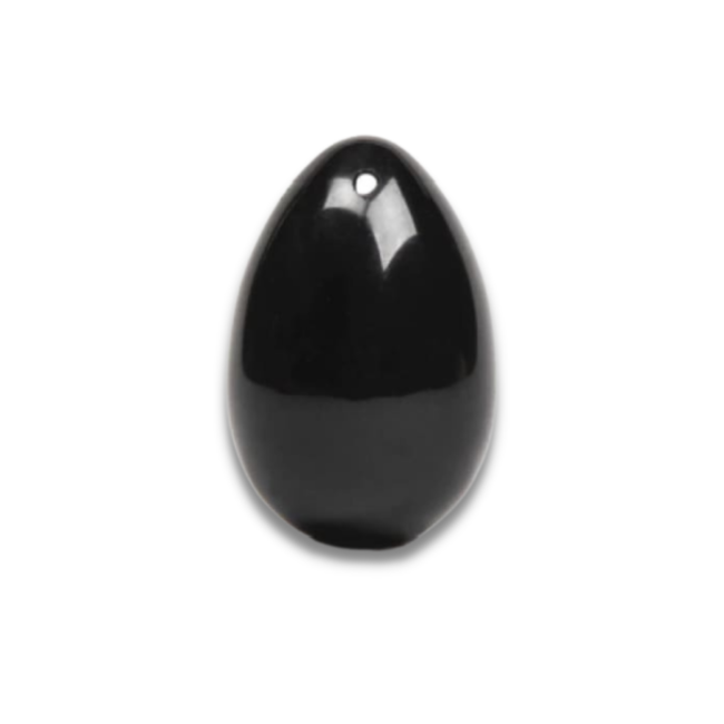 Yoni Ei van Zwart Obsidiaan Groot - 54 gram