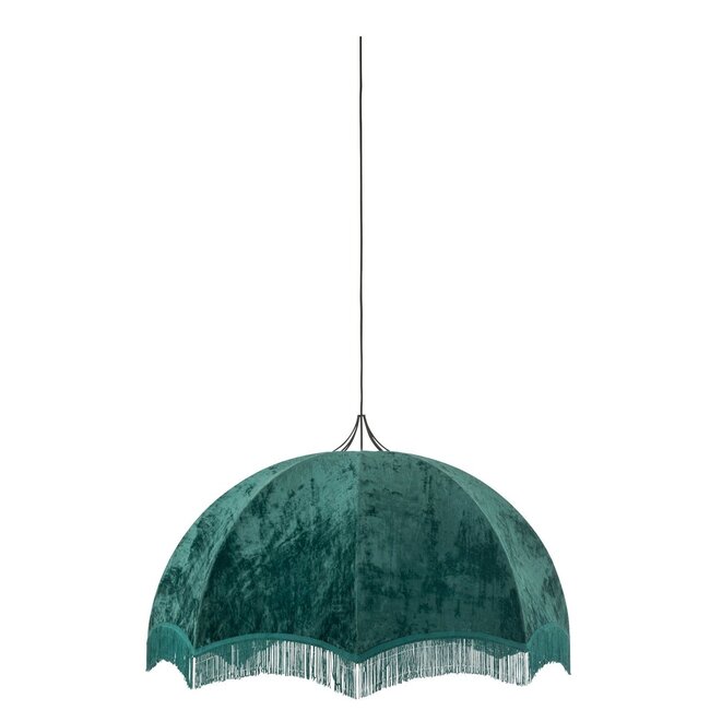 Hanglamp - 95x95x50 cm - Petrol - Velvet/Metaal