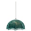 Hanglamp - 95x95x50 cm - Petrol - Velvet/Metaal