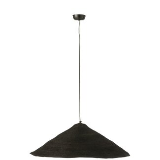 Hanglamp - 80x80x30 cm - Zwart - Jute