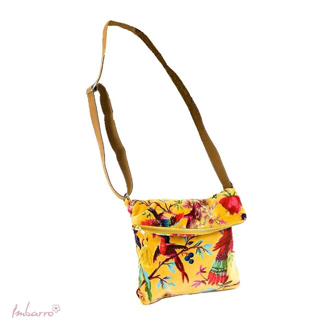 Imbarro Cross Body Tas Paradise - Geel - Velvet