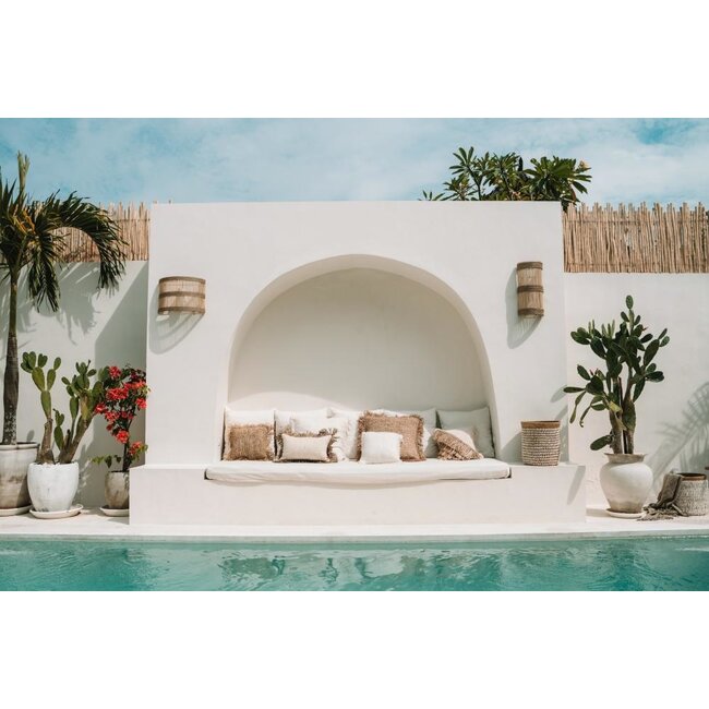 De Oh My Kussenhoes - 40x40 cm - Creme - Katoen