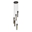 Hanglamp Artic Zwart Metaal Tube Getrapt 5-lichts
