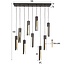 Hanglamp Artic Zwart Metaal Tube 9-lichts