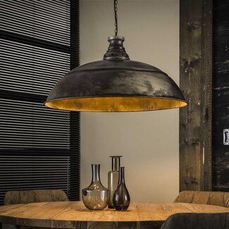 PS-Collection Hanglamp Oud Zilver Metaal Industry 1-lichts Ø80cm
