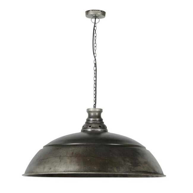 Hanglamp Oud Zilver Metaal Industry 1-lichts Ø80cm