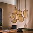 Hanglamp Amber Glas Metaal 7-lichts - V-Shape