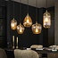 Hanglamp Diamant Glas Metaal 5 Lichtpunten - Grain
