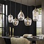 Hanglamp Diamant Glas Metaal 5 Lichtpunten - Grain