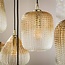 Hanglamp Amber Glas Metaal 9 Lichtpunten - Dot