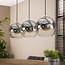 Hanglamp Glas Oud Zilver 3-Lichts - Bubble Shaded