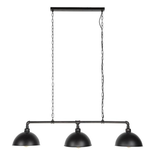 Hanglamp Zwart Metaal 3-lichts - Industrial Tube