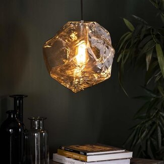 PS-Collection Hanglamp Chroom Glas 1 Lichtpunt - Rock