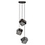 Hanglamp Chroom Glas 3 Lichtpunten Getrapt - Rock