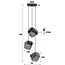 Hanglamp Chroom Glas 3 Lichtpunten Getrapt - Rock