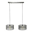 Hanglamp Metaal Zwart Nikkel 2 Lichts - Stringshade