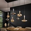 Karaf Hanglamp - 145x50x150cm - Artic Zwart - Glas/Metaal
