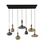 Karaf Hanglamp - 145x50x150cm - Artic Zwart - Glas/Metaal