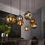 Hanglamp Glas Goud Koper Chroom 7-lichts - Stellar
