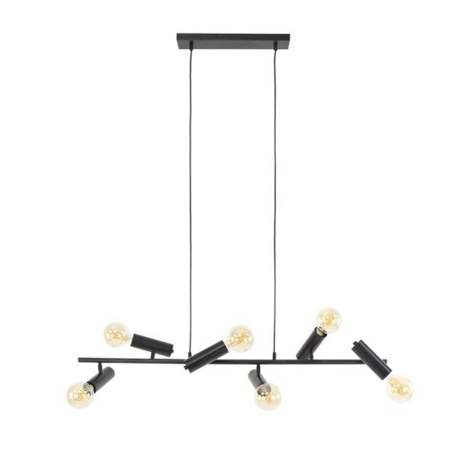 PS-Collection Point 6L Hanglamp - 110x20x150 cm - Zwart - Metaal