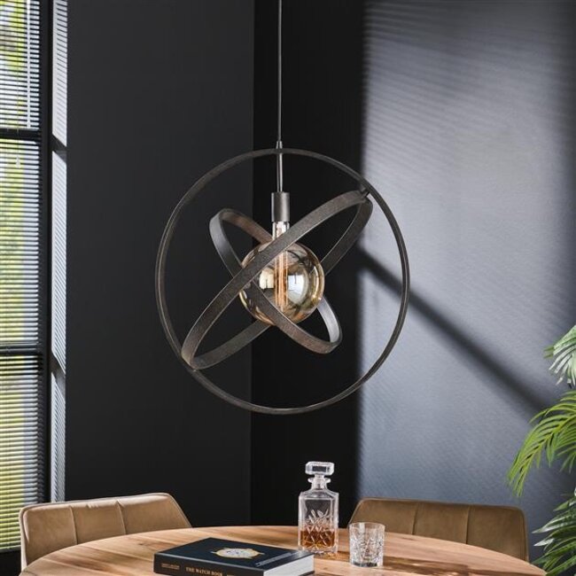 Hanglamp Artic Zwart Metaal 1 Lichtpunt - Galaxy