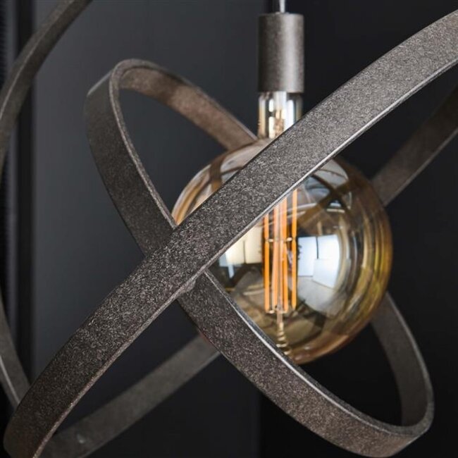 Hanglamp Artic Zwart Metaal 1 Lichtpunt - Galaxy