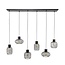 Hanglamp Charcoal Metaal Mix Kappen - 6-lichts