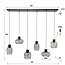 Hanglamp Charcoal Metaal Mix Kappen - 6-lichts