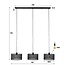 Hanglamp Metaal Zwart 3 Lichts - Mesh Round