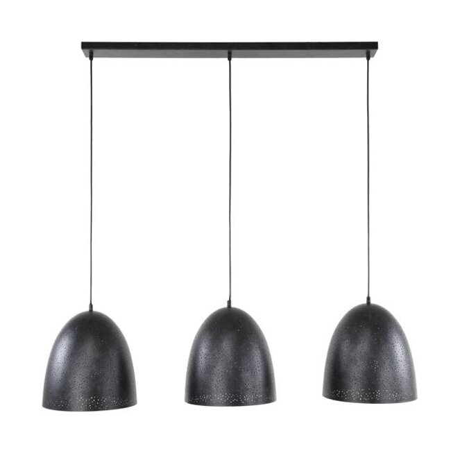 Hanglamp Metaal Charcoal 3 Lichtpunten - Kosmos