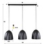 Hanglamp Metaal Charcoal 3 Lichtpunten - Kosmos