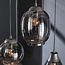 Hanglamp Chroom Glas 5-Lichts - Getrapt Mix
