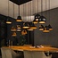 Hanglamp Industrieel Zwart Metaal 18 Lichtpunten