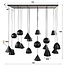 Hanglamp Industrieel Zwart Metaal 18 Lichtpunten
