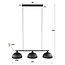 Hanglamp Artic Zwart Metaal 3 Lichtpunten - Ripple