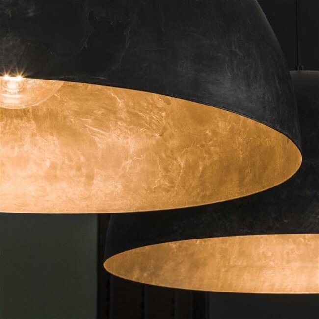Hanglamp Charcoal Metaal 2-lichts - Dome Ø60cm
