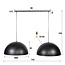 Hanglamp Charcoal Metaal 2-lichts - Dome Ø60cm