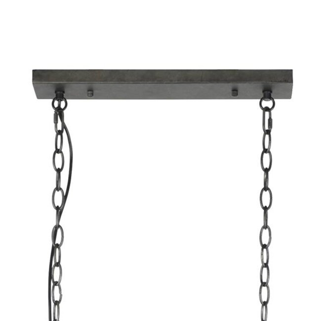 Hanglamp Slate Grey Metaal 2-Lichts  Cilinder - Wire
