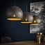 PS-Collection Hanglamp Zwart Bruin Metaal 3 Lichtpunten - Punch Orb