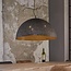 Hanglamp Zwart Bruin Metaal 3 Lichtpunten - Punch