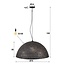 Hanglamp Zwart Bruin Metaal 3 Lichtpunten - Punch