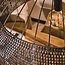 Hanglamp Zwart Bruin Metaal 1-lichts - Armor Ø80cm