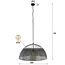 Hanglamp Zwart Bruin Metaal 1-lichts - Armor Ø80cm