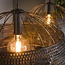 Hanglamp Zwart Bruin Metaal - Armor 2-lichts Ø60cm