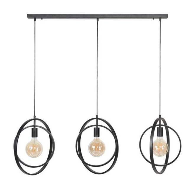 Hanglamp Charcoal Metaal 3 Lichtpunten - Turn Around