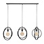 Hanglamp Turn Around Charcoal Metaal 3 Lichtpunten