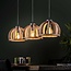 Hanglamp Mangohout Naturel - 3 Lichtpunten Orba
